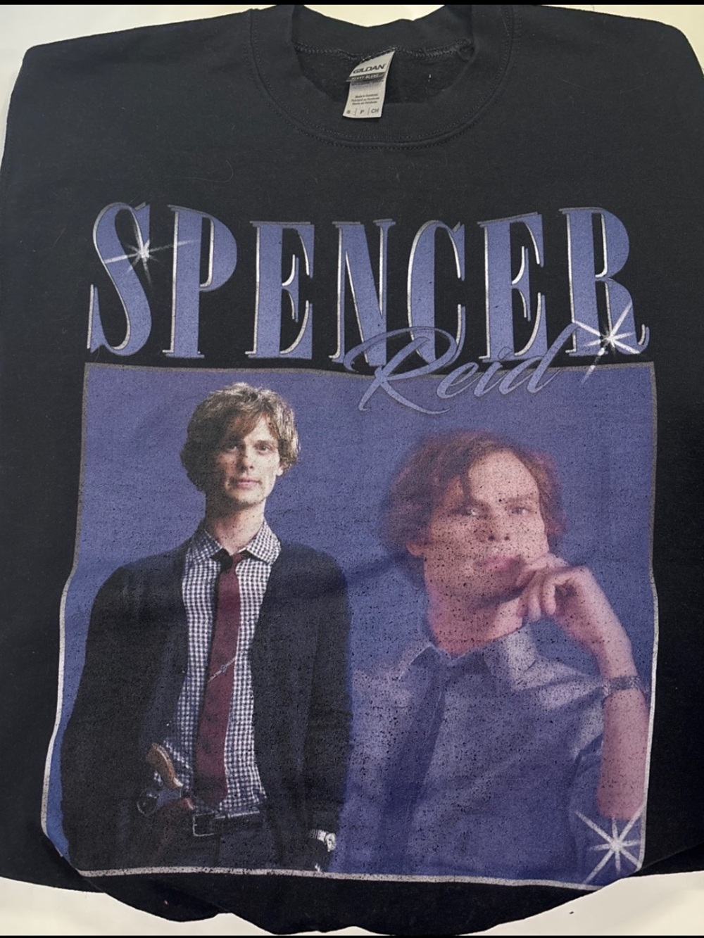 Black Graphic Spencer Reid Crewneck